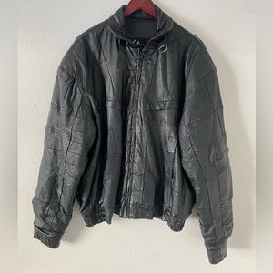 vintage Niki quilted Leather Women’s Jacket Size L